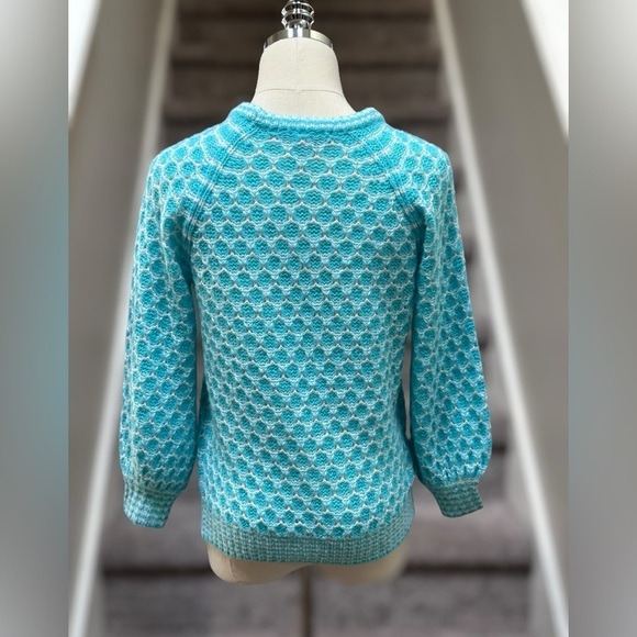 Lilly Pulitzer Wool Blend Corabella Turquoise Shore Sweater Women’s XS Preppy - Picture 12 of 15